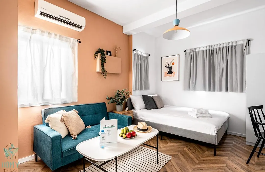 Stylish Studio Apartments On Dizengoff By Homy-1